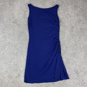 Donna Dress Womens Medium Purple Sleeveless Ruched Bodycon Cocktail Canada Made